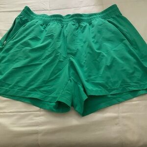 Lululemon 5” green shorts. Men’s XL